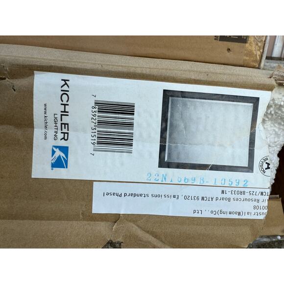 🪞 NEW Olde Kichler Bronze 24×30″ Steel Framed Bathroom Mirror Modern Minimalist - Picture 4 of 4